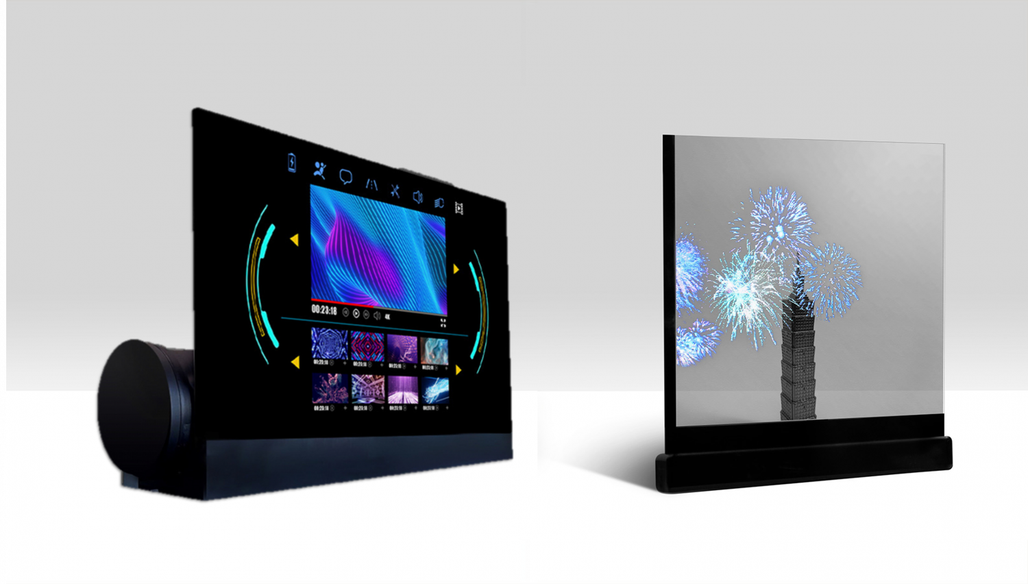 可卷式、折迭性、高透明